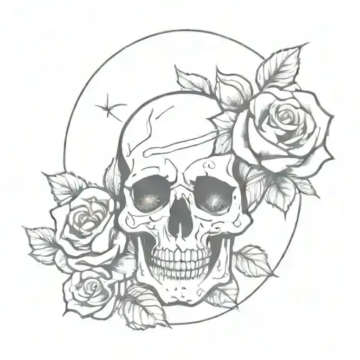 Skull And Roses