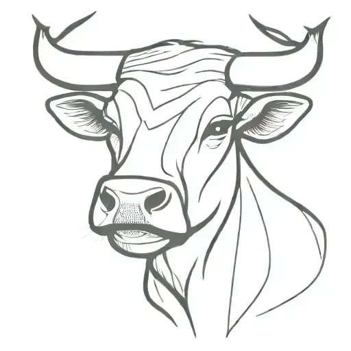 Male Forearm Tattoo With A Cross And Bull