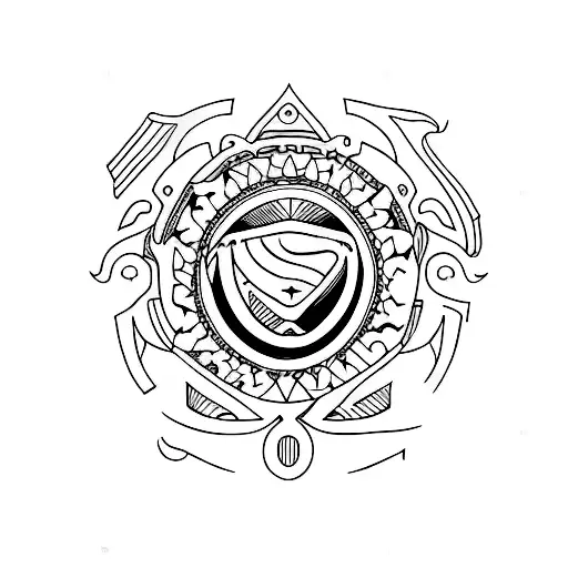 Simple Justice Scale Tattoo Forearm Black