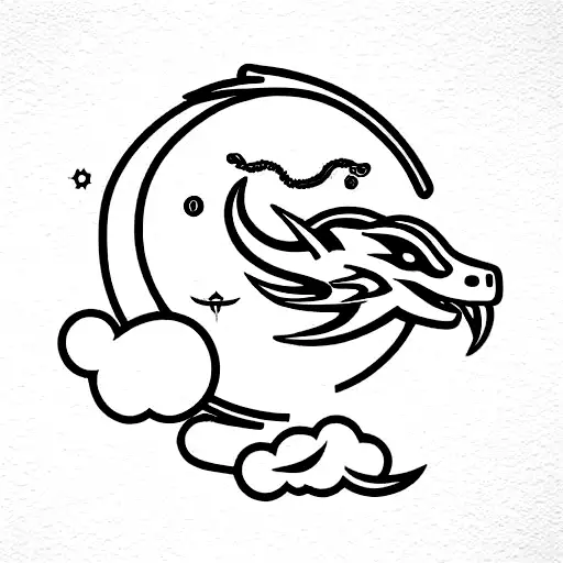 Aerospace Themed Sleeve With Dragon