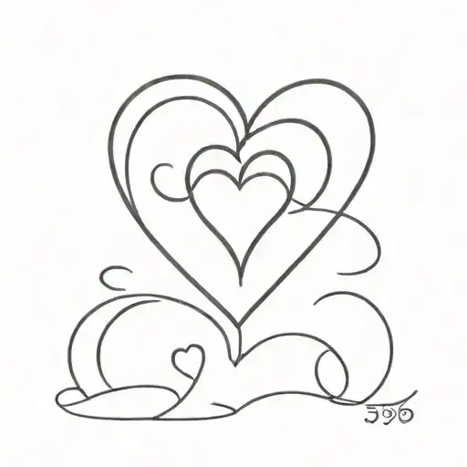 Heart With 529 In The Line