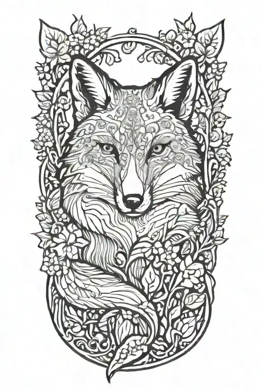 Storybook Illustration Of A Fox