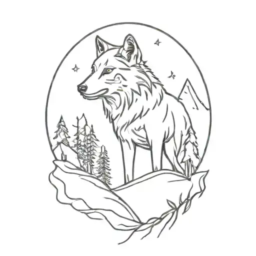 A Wolf In Mountain