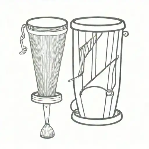 A Nigerian Drum And An Irish Harp