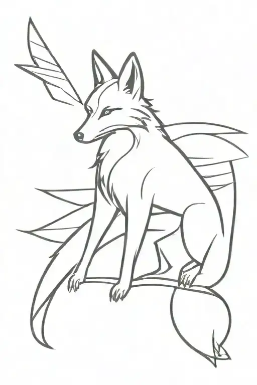 Fox With A 18 Wheeler And Angle Wings