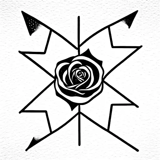 Ambigram Of Star & Rose