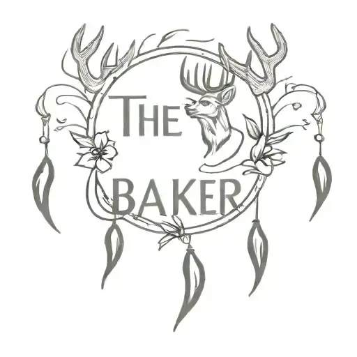 The Word Baker Going Down With 6 Deer Paw Prints On The Side