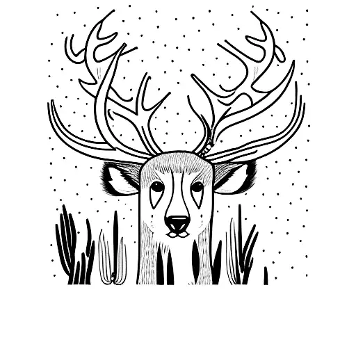 Bever And Deer Boho Style