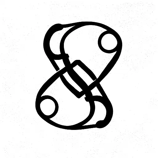 Infinity Symbol Tangled Particles