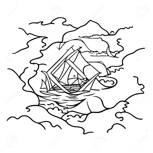 Broken Window With A Sea View