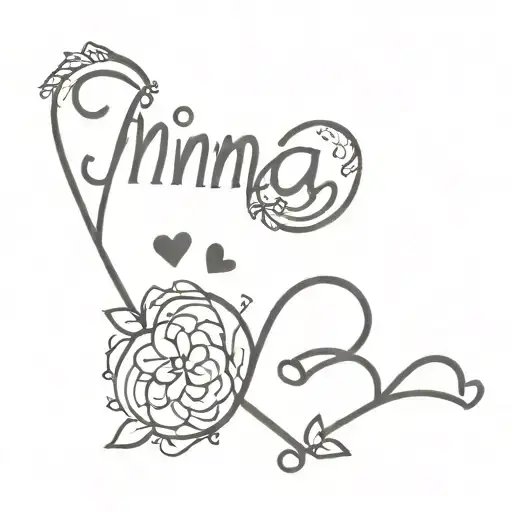Inima Word And A Heart Next To The Word
