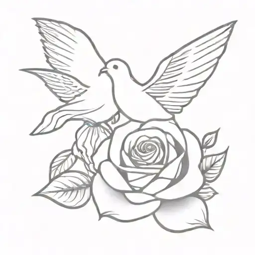 Rose And Dove