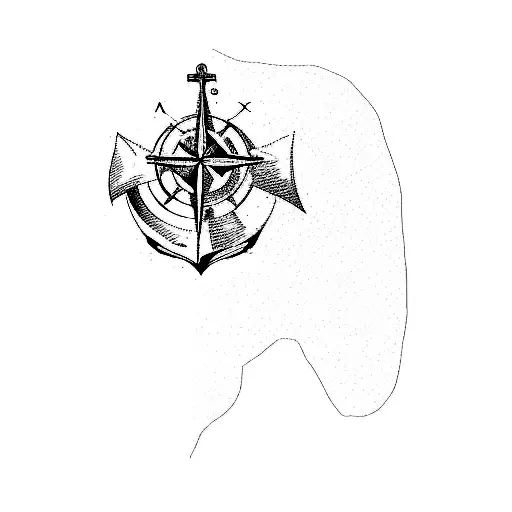 An Anchor And Compass