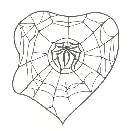 Heart Shaped Spider Web