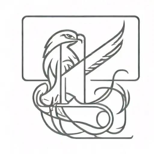 Eagle With Letter F C G Clef Mixed