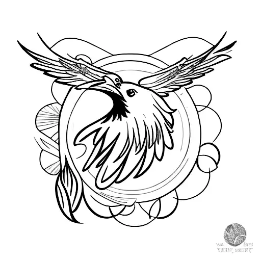 Stylized Raven's Wing