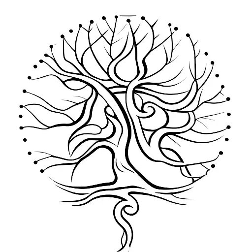 A Family Tree With Gym Equipment As Branches