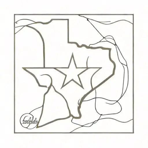 Texas Stencil With Giglio Do Firenze