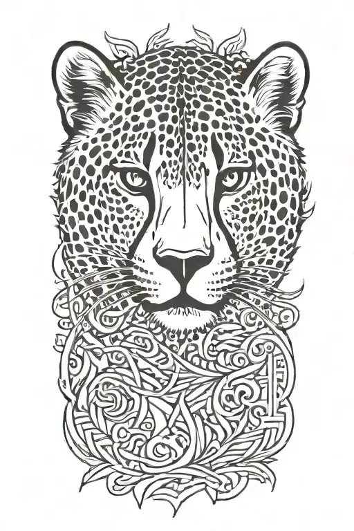 Cheetah Sprinting Minimalistic