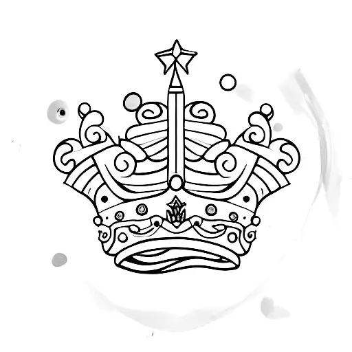 Rainbow Baby With A Crown