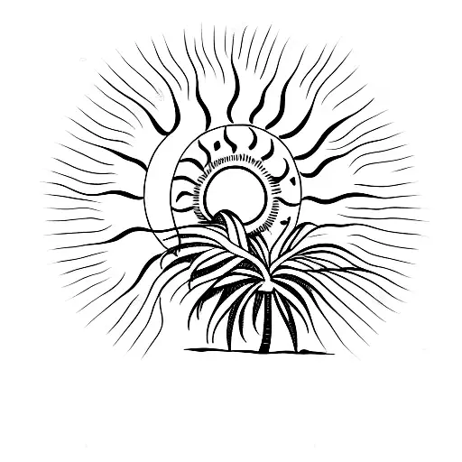 Palm Tree Sun Travel Freedom