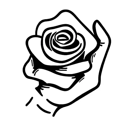 Socialist Fist Holding Rose