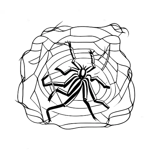 Snake With Spider And Barbed Wire