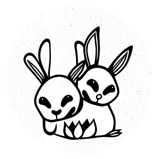 Chinese Inspired Twin Rabbit