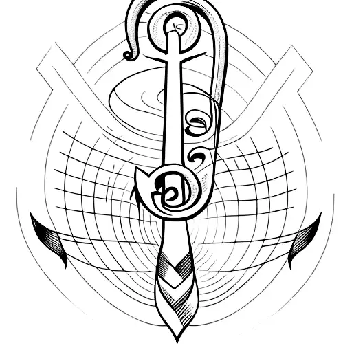 Music Clef And Anchor