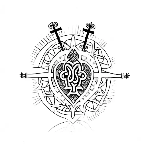 379 With A Small Christian Cross Tiny