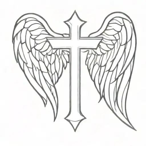 Cross Angel Wings