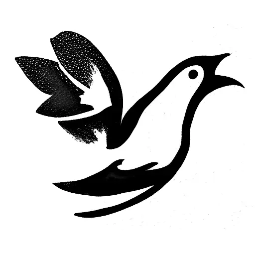 Dove Orange And Emerald Green