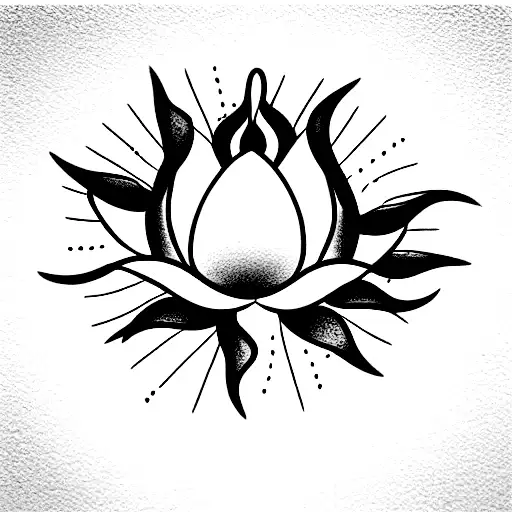 Lotus Flower And Sun