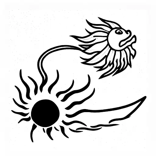 Dragon And Sun