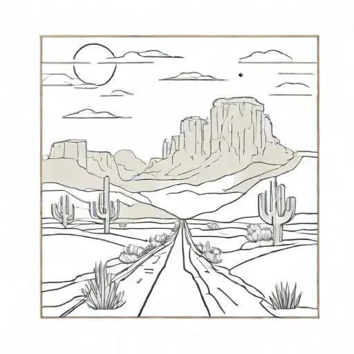 Road To Monument Valley With A Cactus