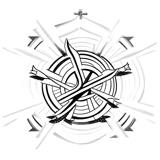 Christian Cross And Star