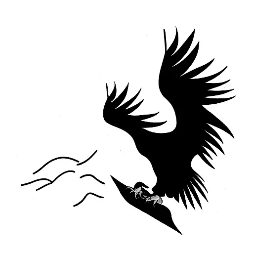 Eagle Watching Over Child