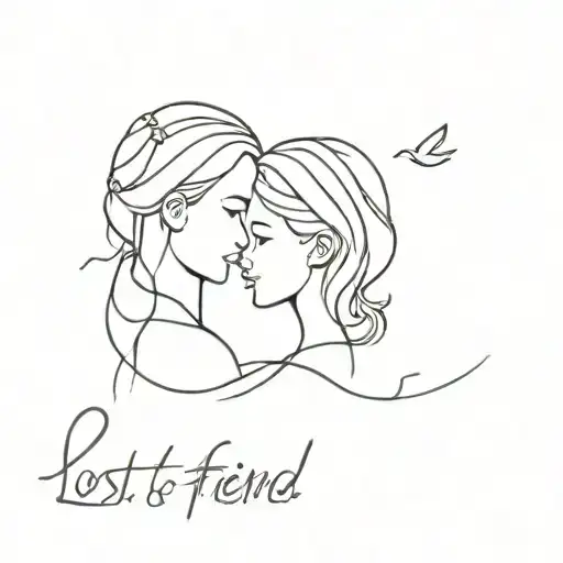 Lost Best Friend Tattoo Design Inspired