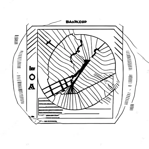 Barbados Map With Cricket Stumps