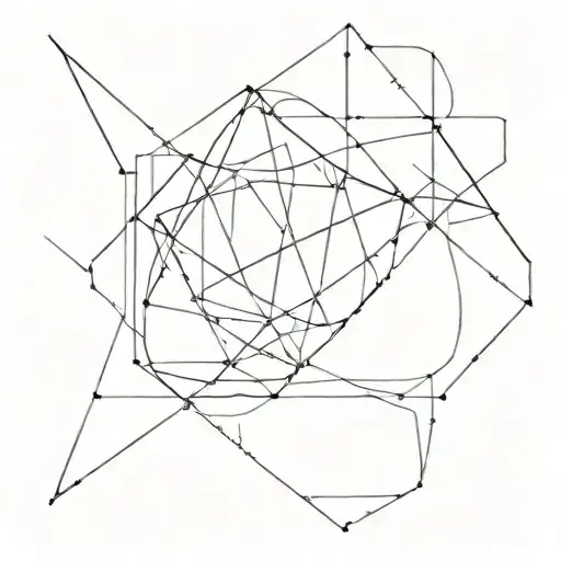 Abstract Geometric Design Representing The Strength Of A Single Mother