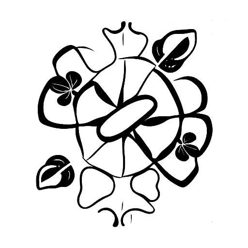 Four Leaf Clover With Horshoe