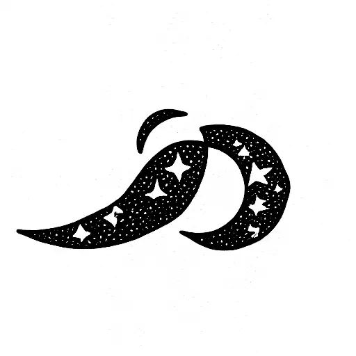 Crescent Moon And Stars