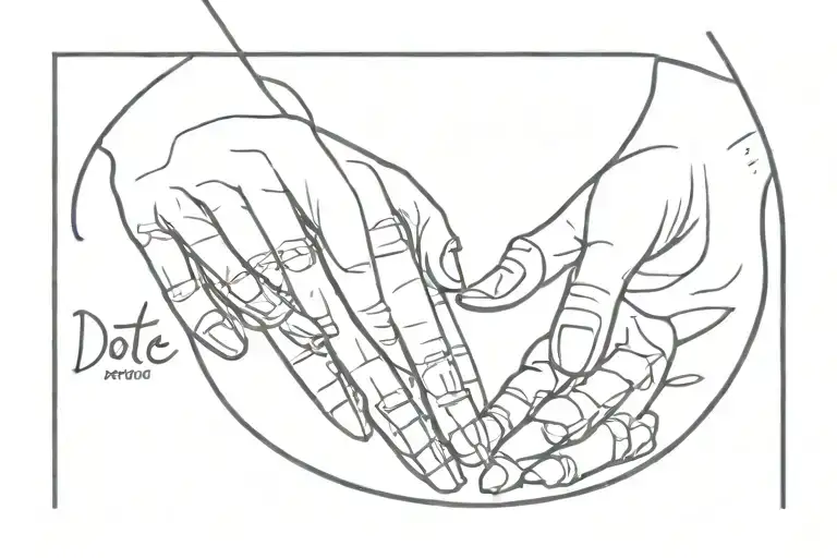 Date And Hand Sketch