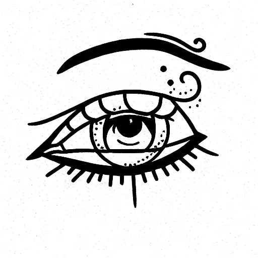 Evil Eye Moon And Rose