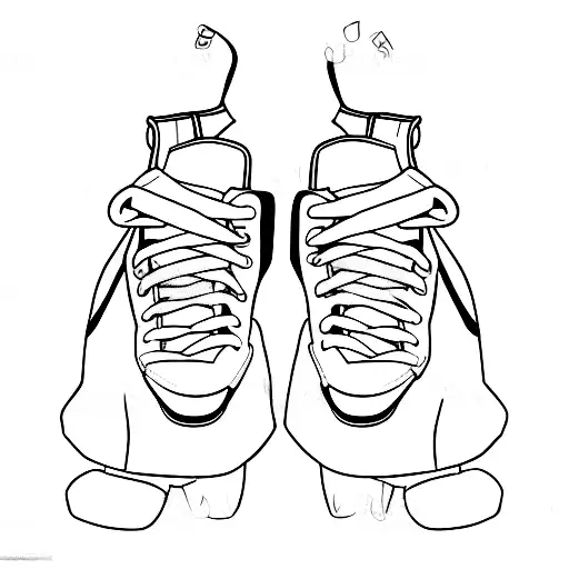 Two Cartoon Characters With Football Boots In Hands