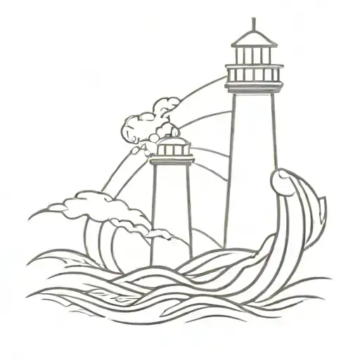 Financial Freedom Standing Tall Amidst Crashing Waves