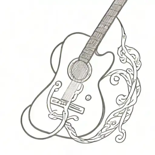 A Guitar With A Fishhook Memorial
