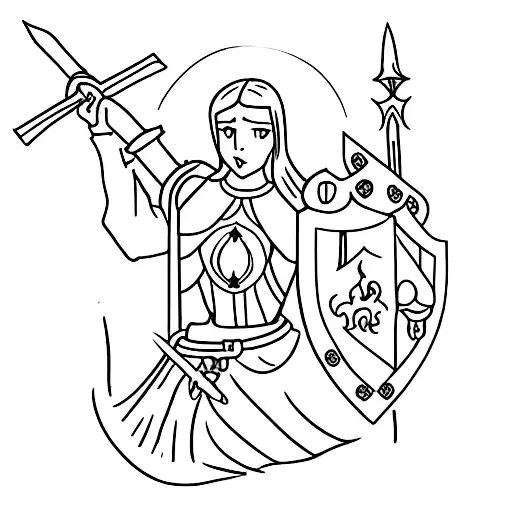 Joan Of Arc Sword Horse