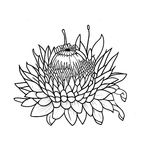 Bee And Protea