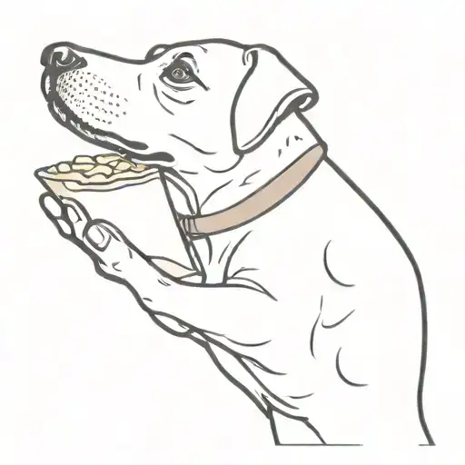 Dog Holding A Tortilla